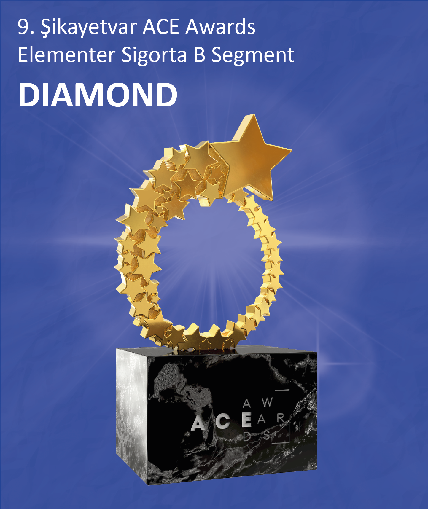8. Şikayetvar ACE Awards Sigorta B Segment DIAMON ödülü